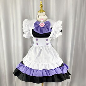 バレンタインデー コスプレ メイド服 ピンク 半袖 可愛い コスプレ メイド服 ワンピース レディース コスチューム ハロウィン 仮装 衣装 こすぷれ コス おすすめ 可愛い 男ウケ 大きいサイズ XXL 3XL 4XL リボン カチューシャ付き