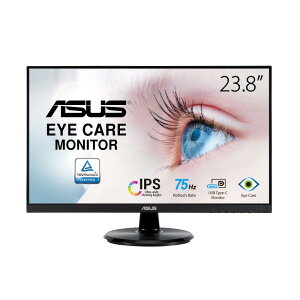 ASUS j^[ Eye Care VA24DCP 23.8C` / tHD (1920 x 1080) / IPS / USB Type-C HDMI / 65Wd͋ / 75Hz / u[Cgy / tbJt[ / VESAΉ