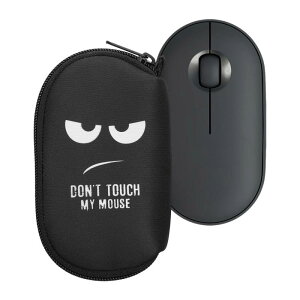 kwmobile Logitech Pebble Mouse 2 M350s / M350�Ή� �P�[�X - �}�E�X�P�[�X �����}�E�X �W�b�p�[�t�� �l�I�v���� Don't Touch My Mouse�f�U�C��