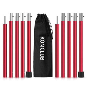 KOMCLUB �e���g�|�[�� �L���m�s�[�|�[�� �A�~���� ���i�K���� �u�b�V���{�^���� ������ �g���ȒP 5�ߘA�� 2�Z�b�g ���[�ܕt �e���g�E�^�[�v�݉c�p 19mm���a �S��190cm �L�����v/�Ԍ�/�o�R/�C����/