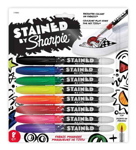 Sharpie シャーピー ステインド ファブリックマーカー 8色セット 筆ペン 1779005