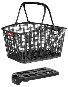 OGK技研 オージーケー技研 自転車 うしろ用バスケット RB-009B6 (簡単着脱ファッションうしろ用バスケット) 黒