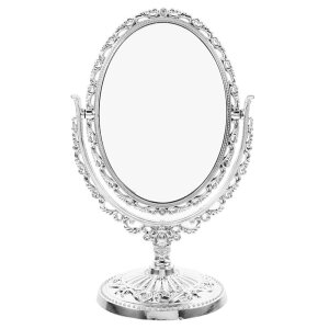 Toyvian ��]���ϋ� �A���e�B�[�N ��� �~���[ �V���o�[ �ȉ~�` �R���p�N�g�y��