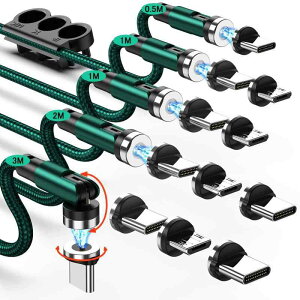 }Olbg [dP[u y5{Zbg/0.5+1Mx2+2M+3M12RlN^z LEDCg USBP[u 3in1 [d }Olbg 540°]\ }[d ho USBC Micro USB Phone S@Ή