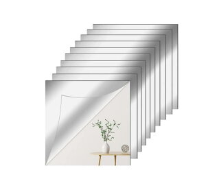 10���Z�b�g�\�鋾 �S�g ����Ȃ����~���[ �A�N���� ��U�h�~ DIY���ǂɓ\�鋾 �S�g�� �p���� �� ���r�� �Ǌ|�� �~���[ �Ǌ|�� ����