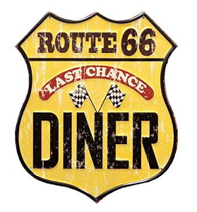 Hf AeB[NG{Xv[g ROUTE66 66 Last Chance DINER W33×H39cm MP19006