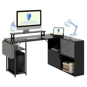 FLEXISPOT l���f�X�N ?�f�X�N FD19 �f�X�N ���[�t�� �����o�� ��134x���s��105x71cm ���[�^�[��t �T�C�h�|�P�b�g �R���Z���g �A�W���X�^�[�t�� ���E�g�� �ݑ�Ζ� ���� �Q�[�~���O�f�X�N �e��