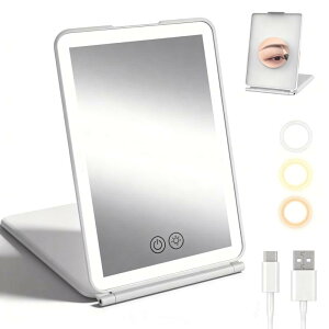 NUYOLEITY USB�[�d�����D�~���[ ��㋾ ����3���F�ؑ� ���D�~���[ led���C�N �܂肽���� ���i�K�̖��邳�����g�勾 3�{ ���~���[ �^�b�`�� ���邳���߉� �p�x���� ���[�y�[�X ���s�̕K���i