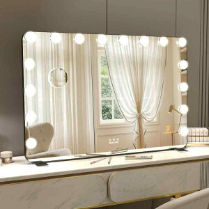 BEAUTME ���D�~���[ ���~���[ ���ϋ� 3�F���C�g���[�h ���邳���� LED�d��16�t�� �n���E�b�h�~���[ ����t�� ���/�Ǌ|�����p