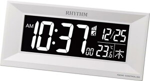 ���Y��(RHYTHM) �ڊo�܂����v �d�g���v �f�W�^�� �O���f�[�V���� LED 365�F �\�� AC�d��