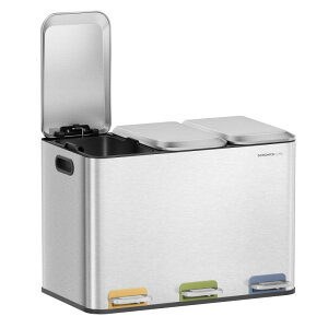 SONGMICS �S�~�� ���� 3�A 3x15L ���^�_�X�g�{�b�N�X �W�t�� ��e�� �X�e�����X�� �y�_���� �y�b�g�{�g����ʎ��[�\ ������� �܂������Ȃ� ���� �L�b�`�� ���r���O �I�t�B�X�p