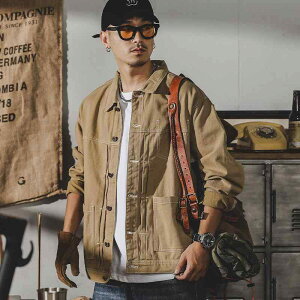 vintage denim jacket men's autumn new loose large size trendy cool workwear jacket