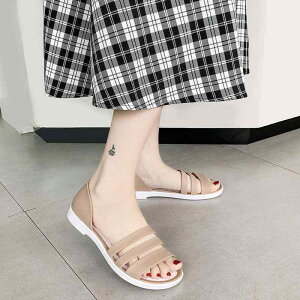 �J�e�S�� flat sandals summer new arrival versatile washable Korean style anti-slip waterproof women beach seaside ladies sandals