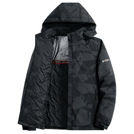 Outerwear Men's Jackets Men's winter hiking jacket with hood and marker insulation.Jackets Camouflage coat, hiking wear
