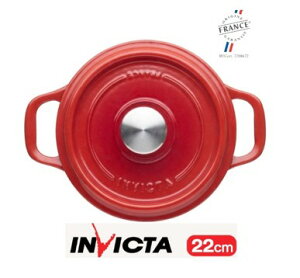 INVICTA �L���Z���[�� 22cm Casseroles Round �ق��낤�� ����� �z�[���[�� �t�����X��