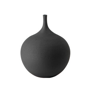 花瓶 フラワーベース 陶器 焼き物 手仕事 陶磁器 焼物 おしゃれ 北欧風 モダン モノトーン 高級感 リビング ダイニング 寝室 玄関 インテリア 花器 ブラック アイボリー ナチュラル かわいい