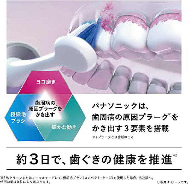 楽天市場】パナソニック 電動歯ブラシ ドルツ ハイグレードモデル 黒 