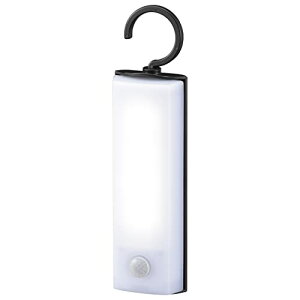 オーム(OHM) オーム電機 LEDセンサーライト 乾電池式 フック型|LS-B60JF-4 昼白色 (約)幅50×高さ188×奥行30mm