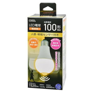 �I�[��(OHM)�I�[���d�@ LED�d�� E26 100�`���� �l�����ÃZ���T�[�t�� �d���F LDA12L-G R52 06-4789