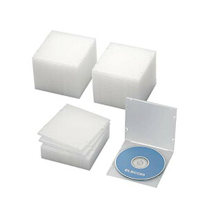 エレコム CD/DVDスリムPPケース/1枚収納/50パック/クリア