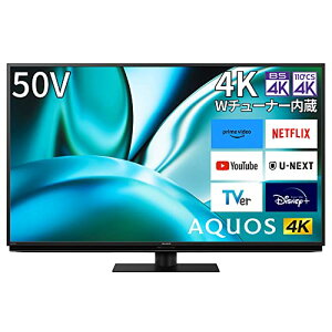 V[v(SHARP) 50V^ 4K t er AQUOS 4T-C50FN2 N-Blackpl VAI Google TV (202