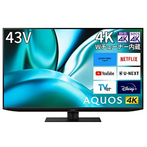 V[v 43V^ 4K t er AQUOS 4T-C43FN2 N-Blackpl VAI Google TV (2023Nf)