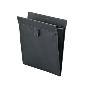 セイワ(SEIWA) 車内用品 折り畳み ゴミ箱 スリムダスト WA156 ニオイ対策 活性炭シート フロント席 足元設置 マグネット開閉 本革