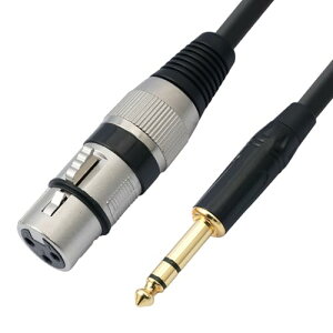 オーディオテクニカ マイクケーブル 6.35mm 変換 xlr ケーブル 6.35mm オスからXLRメス オーディオ ケーブル マイクケーブル