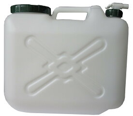 水缶 ポリタンク 20L コック付き MDタンク 給水タンク ウォータータンク 大容量 アウトドア キャンプ 防災用 災害時 備蓄用 貯水タンク 37.0×24.0×33.3cm ポリエチレン製 日本製 持ち運び 便利 飲