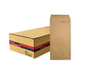 長形3号 クラフト封筒 1000枚セット 未晒 郵便枠付き 長3 封筒 120mm×235mm 70g/m2 バージンパルプ100% 事務用品 ビジネス用 郵送用 定形郵便 A4三つ折り対応 まとめ買い 大容量 業務用