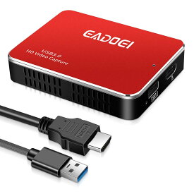 HDMIキャプチャーボード ゲームキャプチャー 1080P 60FPS 高画質録画 パススルー対応 USB3.0接続 ビデオキャプチャーカード ライブ配信 実況 ゲーム録画 PC PS4 Xbox Switch対応 OBS対応 Windows Mac Linux対