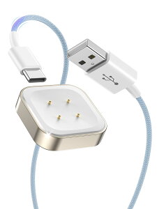 �X�}�[�g�E�H�b�` �[�d�� Google Pixel Watch 3 2 Fitbit Versa 4 3 Sense 2 Sense �Ή� �[�d�P�[�u�� �i�C�����ґg �����p�A�N�Z�T���[ �z���C�g ���O���\ ���ϋv �݊��i ���C�[�d�� �}���[�d�� �\���p