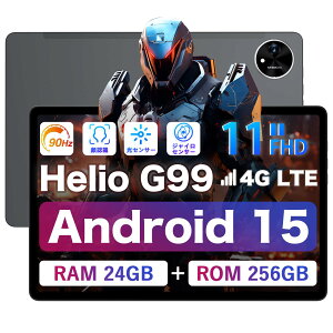 �^�u���b�g 11�C���` Android15 24GB+256GB Wi-Fi���f�� SIM�t���[ ���� IPS FHD 90Hz incell �y��510g �t�����^���{�f�B Helio G99 �Q�[�~���O 8�R�A CPU GPS ��F�� ���Z���T �W���C�� �ݑ�[�N �I�����C����