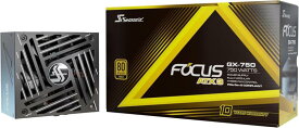 Seasonic FOCUS GX-750 ATX3 (V4) 80PLUS GOLD 750W ATX 3.1 &amp; PCIe 5.1対応 フルモジュラー 10年 SRP-FGX751-A5A32SF