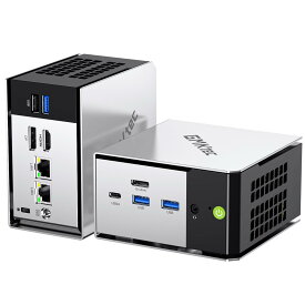ミニPC AMD Ryzen 5 PRO 6650H 16GBメモリ 512GB SSD 小型デスクトップパソコン Radeon 660M搭載 3画面出力 8K対応 高速LPDDR5 6400MHz デュアル2.5G LAN WiFi6E Bluetooth5.2 HDMI2.0 Oculink接続 M.2 PCIe Gen4×4対応 拡張性抜群