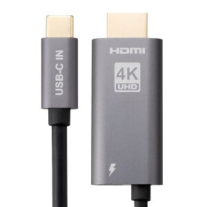 T_CNg USB Type-C HDMIϊA_v^ 4K/60Hz PD100W P[u2m typeC@Ή X}[gtH ^ubgHDR ubN 500-KC044