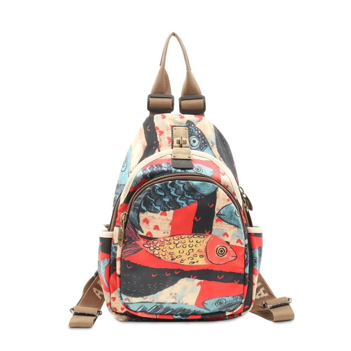 楽天市場】ANFUMAN 小型バックパック 財布 女性用 ミニ 防水 カラフル 