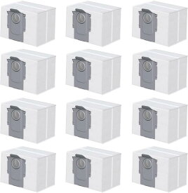 12 枚紙パック ロボロック 用 Roborock S8+ / S8 Pro Ultra / S7 MaxV Ultra / S7 Pro Ultra / Q7+ / Q7 Max+ / Q5+/ Q5 Pro+/ Q8 Max / Q8 Max+ /