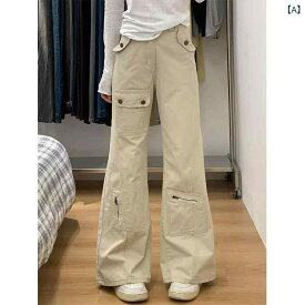デニムパンツ レディース ハイウエスト フレアパンツ ワイドパンツ ワークパンツ ロング丈ジーンズジーパンズボンベルボトムボトムスポケットカジュアルシンプル定番スタンダードベーシックナチュラル無地ゆったりパンツ