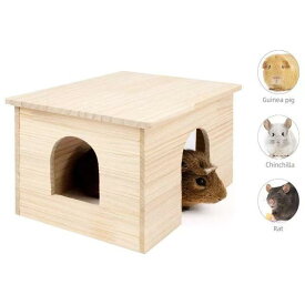 ハムスターハウス 小動物 木製 隠れ家 遊び場 ペット用品 飼育用品 ケージ内 アクセサリー インテリア ナチュラル シンプル スタンダード コンパクト 玩具 おもちゃ ミニハウス ウッドハウス リラックス レイアウト 雑貨