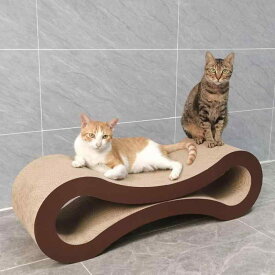 猫爪とぎ 高密度強化素材採用タイプ 8の字型曲線ソファーベッド 屑が散らかりにくい高耐久長持ち設計 室内飼い猫の運動不足ストレス解消グッズ 大切な愛猫がリラックスできる居場所