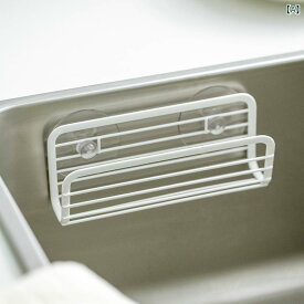 スポンジホルダー キッチン収納 水切りラック 蛇口に掛けるタイプ ステンレス製 台所用品 流し台まわり 省スペース たわし入れ ふきん掛け 便利グッズ 台所シンク 水回り 整理整頓