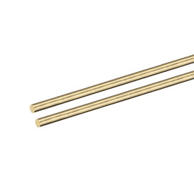 2個 3 mm x 300 mm 真鍮ソリッド丸棒 真鍮棒 旋盤棒材 DIYクラフト用