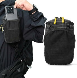 アウトドアスリングバッグ 1.2L大容量ナイロンショルダーバッグ 調節可能なストラップ付き 軽量防滴マルチコンパートメント 通勤 ハイキング キャンプ用