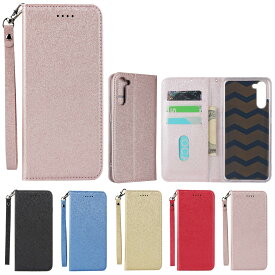 Oppo Reno3 A ケース 手帳型 財布型 カバー ストラップ付き PU皮革 明るい色 内蔵マグネット携帯カバー カードポケット スタンド機能 ピンク