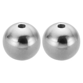 M5x25mm ボールナットノブ 2個セット 女性用スレッド 304ステンレススチール製 ラウンドブラインドホールスクリューキャップカバー 照明機械DIY装飾用 シルバー