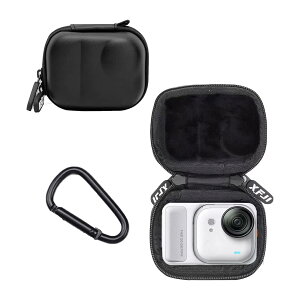Insta360 GO Ultra �P�[�X�p �J�����o�b�O �S�ʕی���[�P�[�X �ϏՌ� �R���p�N�g�݌v �g�ѕ֗� �p ��p�ی�J�o�[ ���[�P�[�X �u���b�N