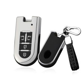 ダイハツ向け キーケース キーホルダー キーカバー キー保護 新型タント 新型ウェイク 新型トール ムーヴ ムーヴカスタム ムーヴキャンバス等に適用 高級 保護 落ちにく 傷 防止 オシャレ