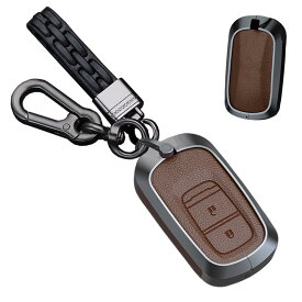 ホンダ キーケース キーホルダー ステップワゴン ヴェゼル シビック アコード フリード キーチェーン ZRV HRV CRV NBOX キーリング スナップ式 レザー アルミ合金