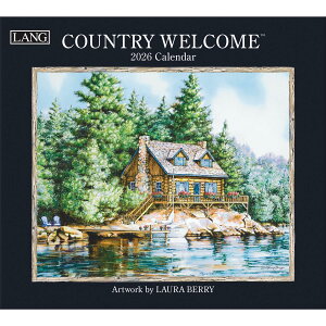 LANG COUNTRY WELCOME 2026 �Ǌ|���J�����_�[ Wall Calendar �A�����J��